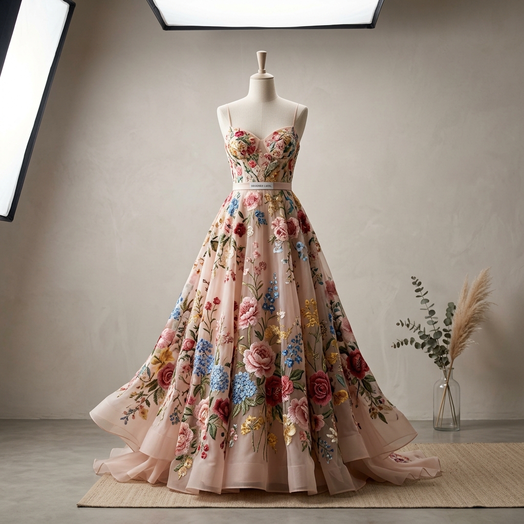 Designer Floral Summer Dress
